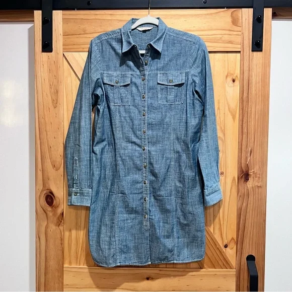 Brooks Brothers Chambray Shirt Dress - Picture 5 of 6